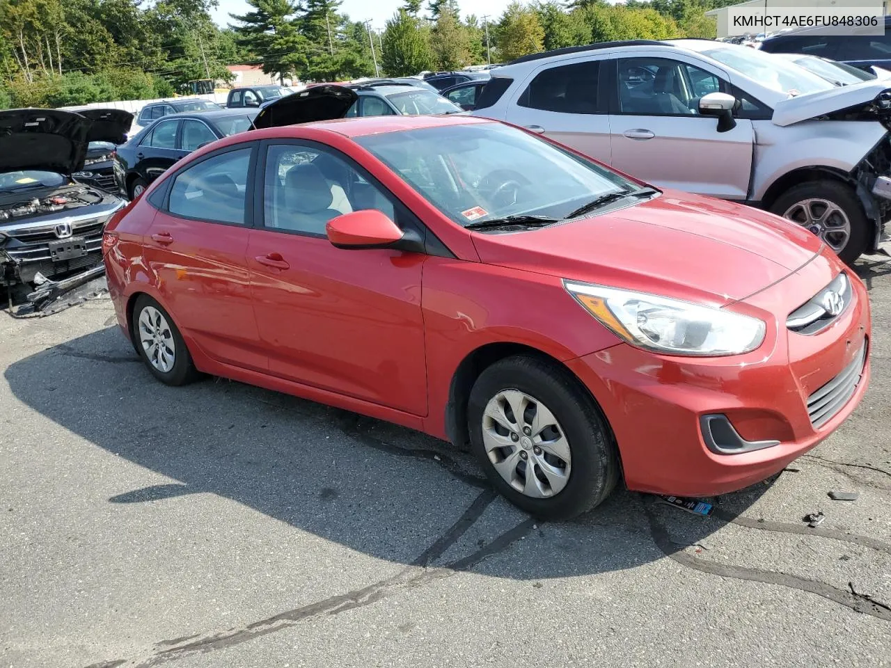 2015 Hyundai Accent Gls VIN: KMHCT4AE6FU848306 Lot: 71623194