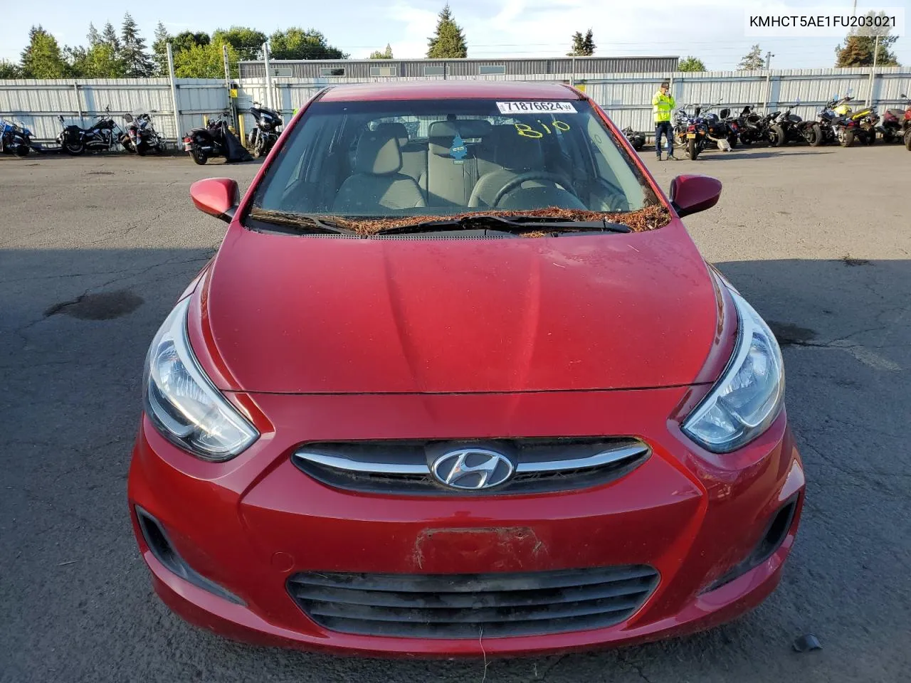 2015 Hyundai Accent Gs VIN: KMHCT5AE1FU203021 Lot: 71876624