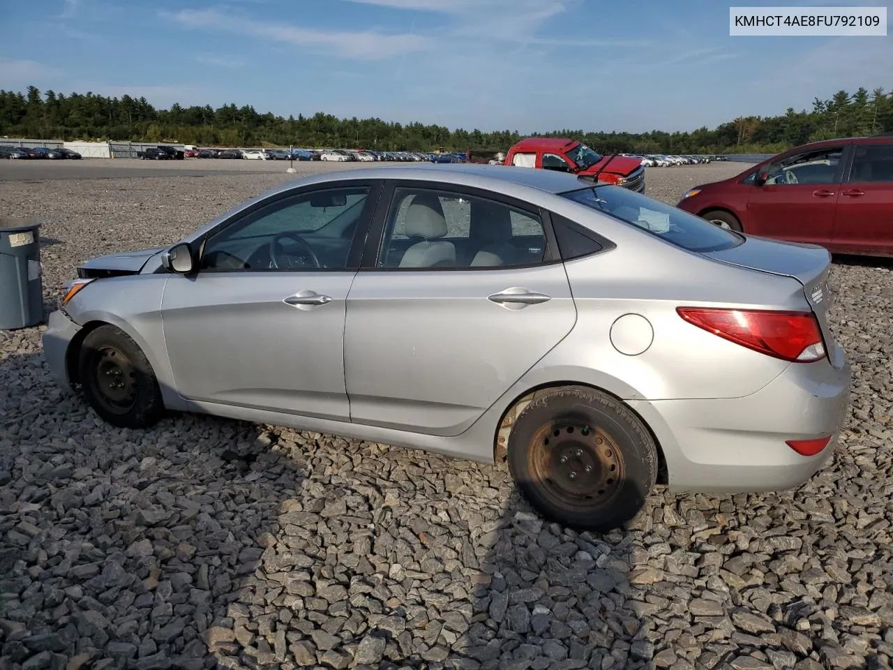 2015 Hyundai Accent Gls VIN: KMHCT4AE8FU792109 Lot: 71960834