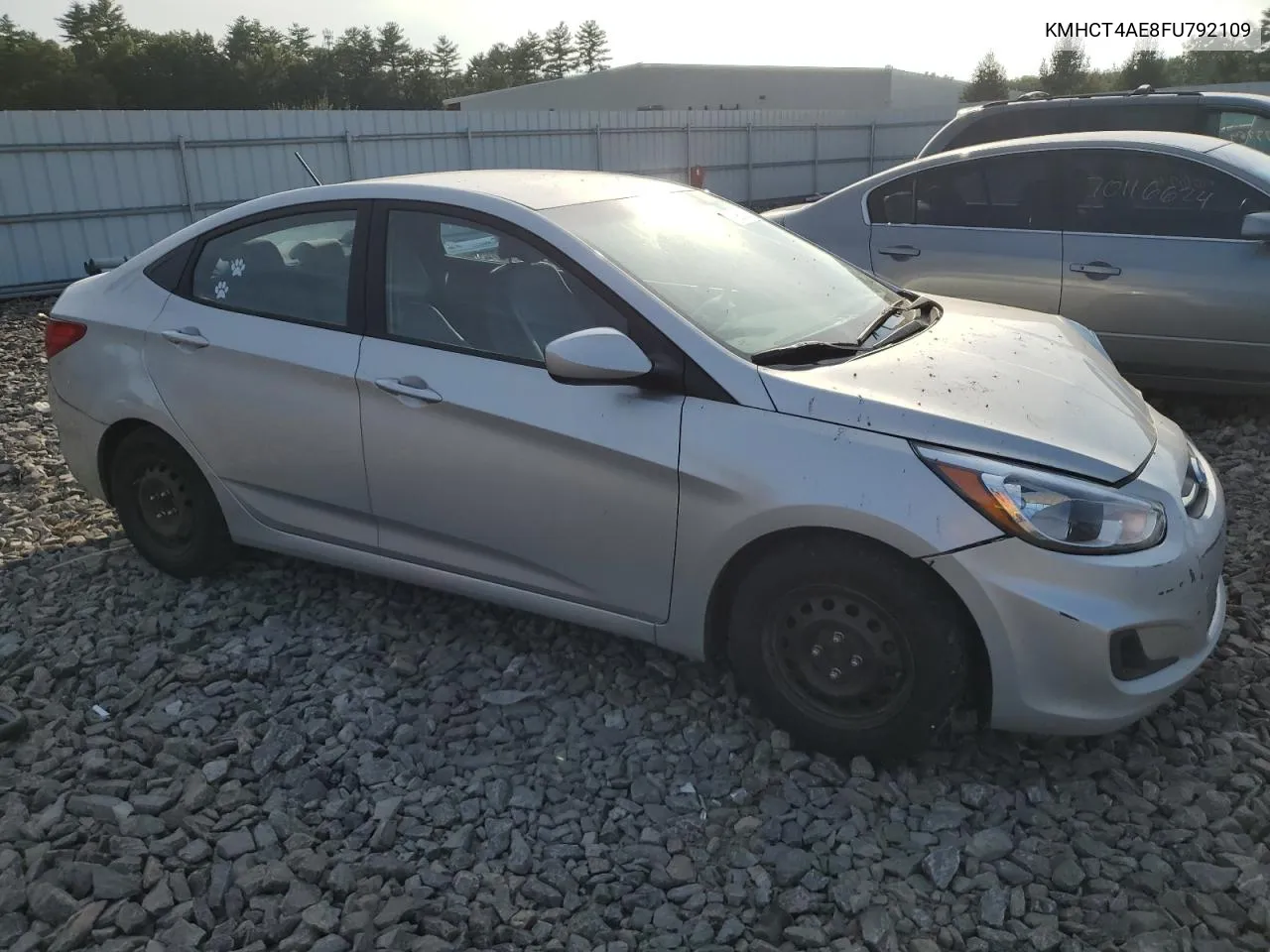 2015 Hyundai Accent Gls VIN: KMHCT4AE8FU792109 Lot: 71960834