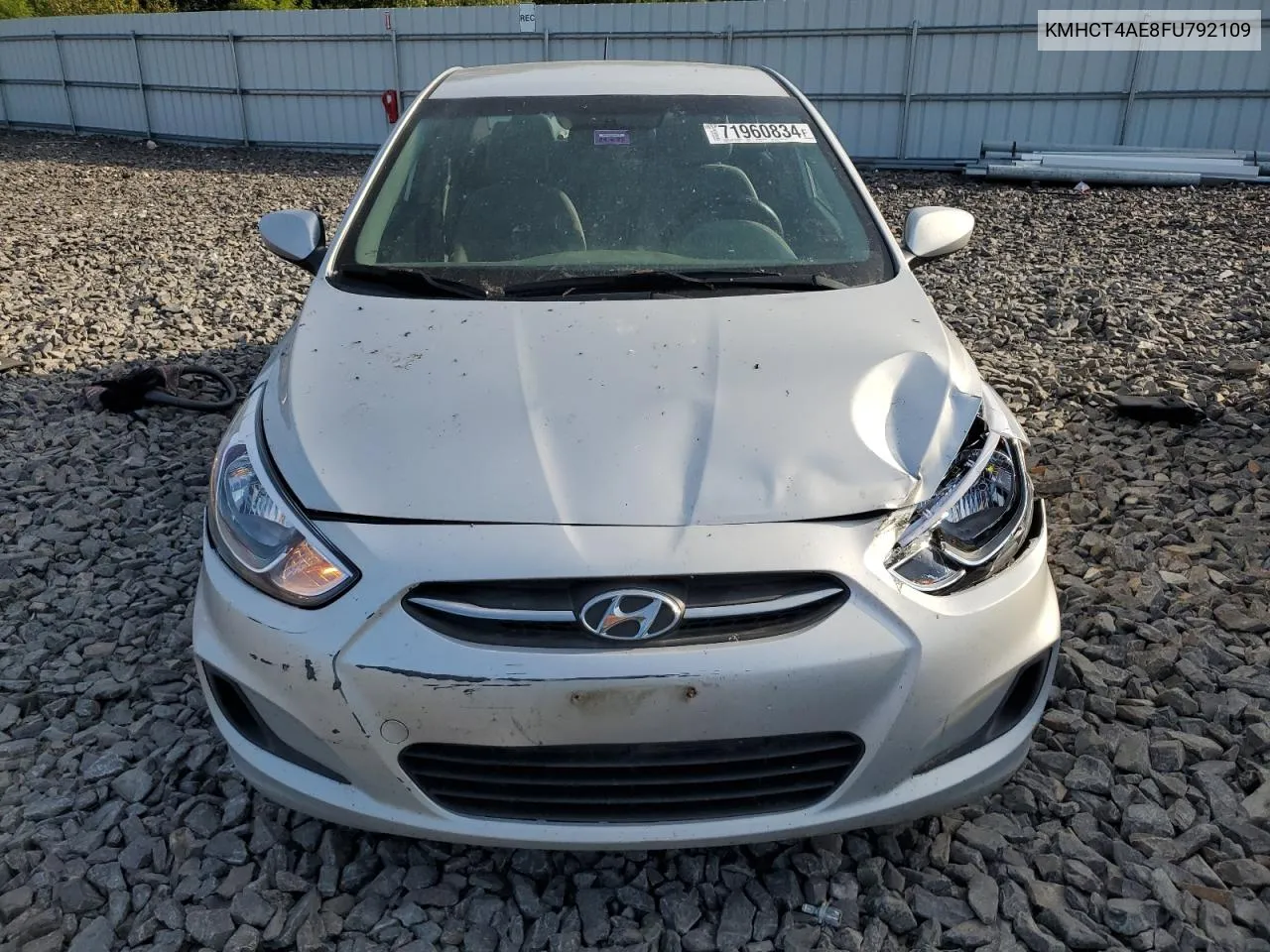 2015 Hyundai Accent Gls VIN: KMHCT4AE8FU792109 Lot: 71960834