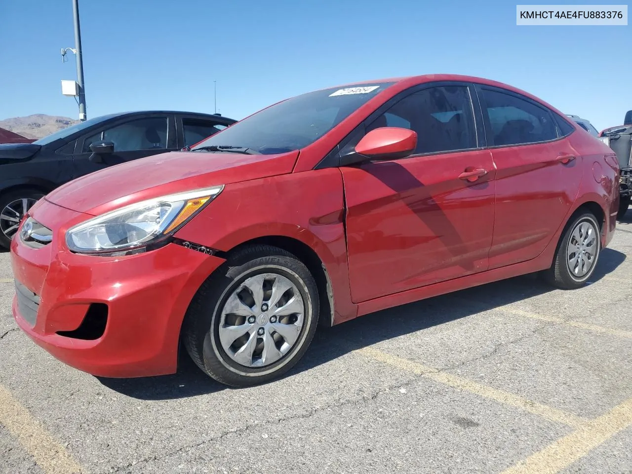 2015 Hyundai Accent Gls VIN: KMHCT4AE4FU883376 Lot: 72184664