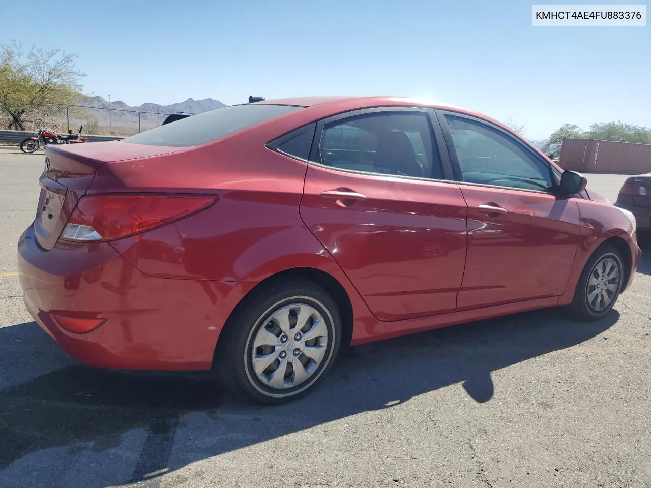 2015 Hyundai Accent Gls VIN: KMHCT4AE4FU883376 Lot: 72184664