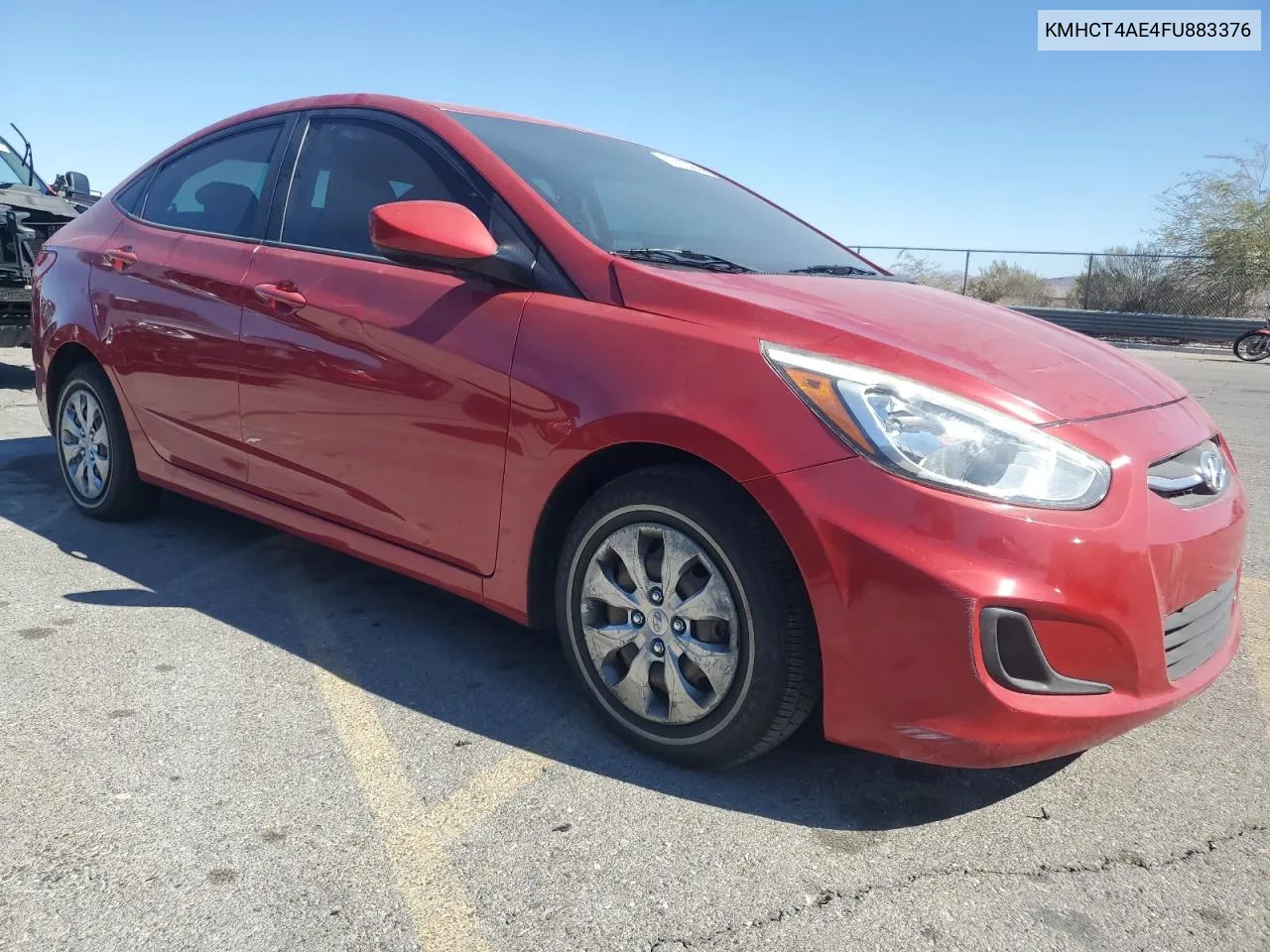 2015 Hyundai Accent Gls VIN: KMHCT4AE4FU883376 Lot: 72184664