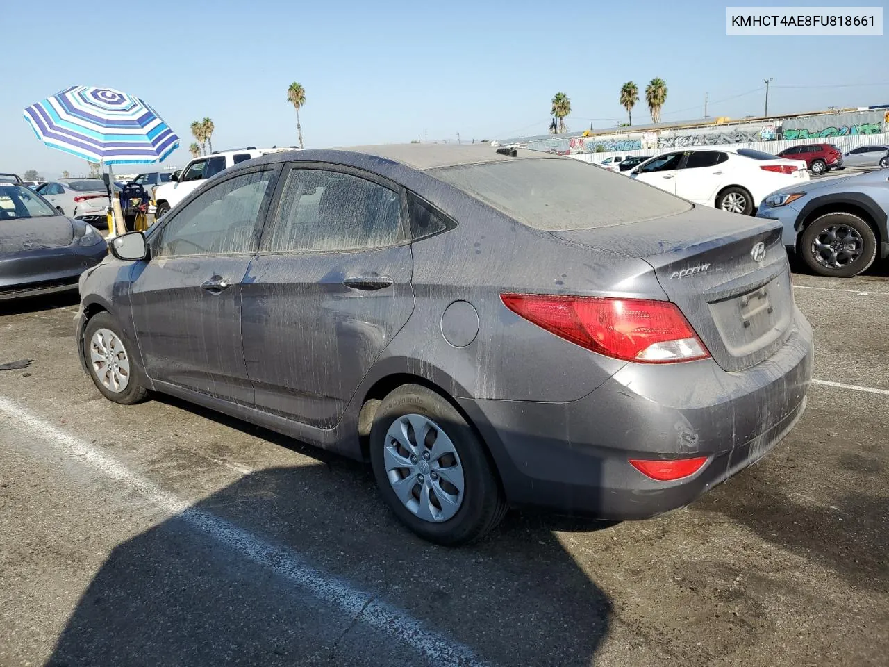 2015 Hyundai Accent Gls VIN: KMHCT4AE8FU818661 Lot: 72436114