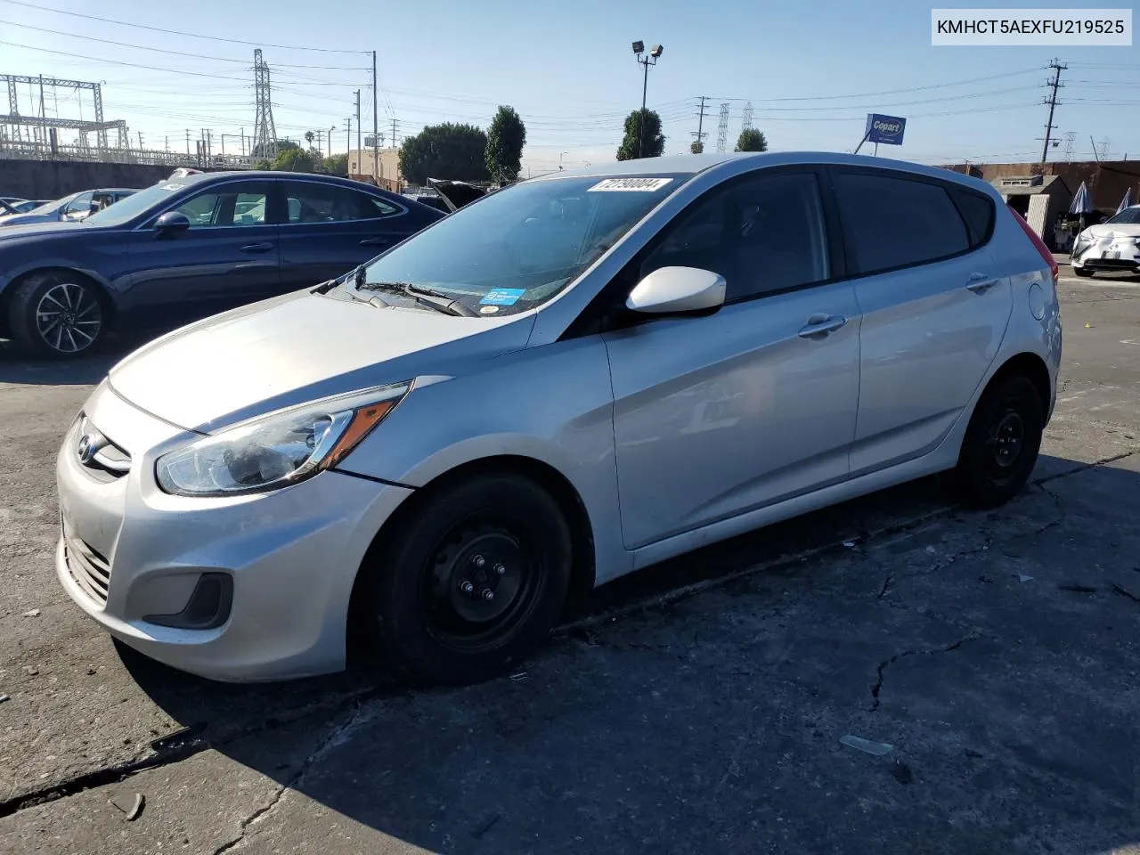 2015 Hyundai Accent Gs VIN: KMHCT5AEXFU219525 Lot: 72790004