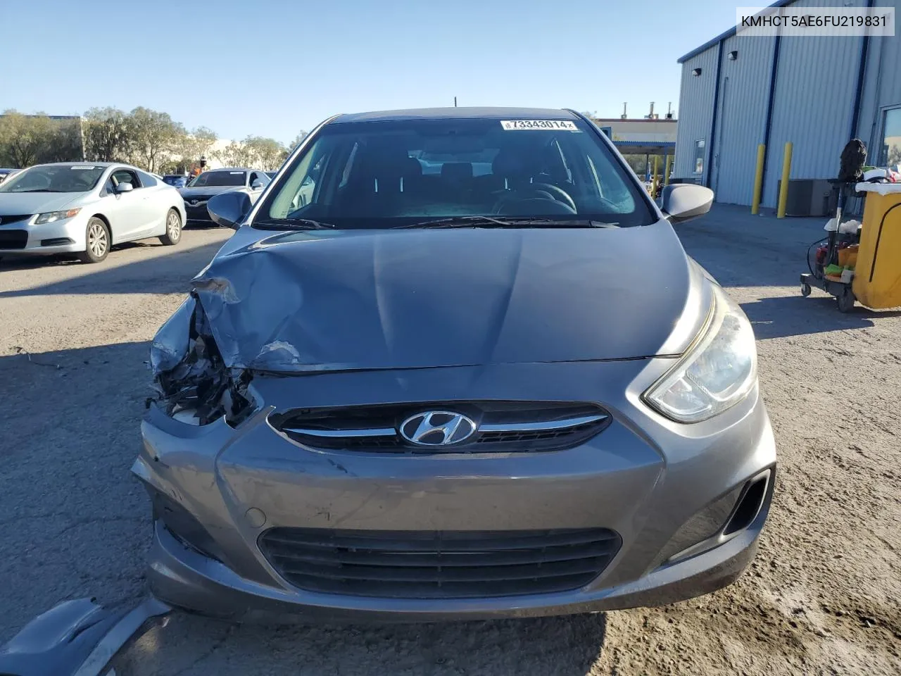 2015 Hyundai Accent Gs VIN: KMHCT5AE6FU219831 Lot: 73343014