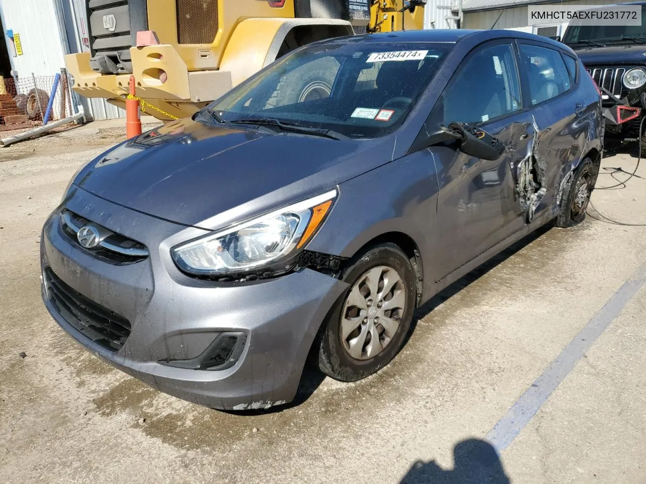 2015 Hyundai Accent Gs VIN: KMHCT5AEXFU231772 Lot: 73354474