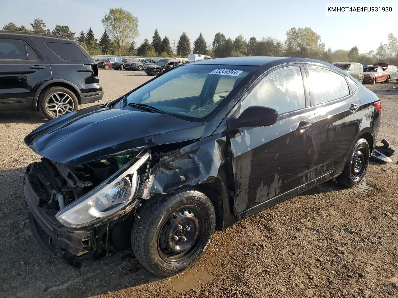 2015 Hyundai Accent Gls VIN: KMHCT4AE4FU931930 Lot: 73355944