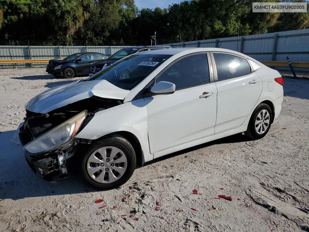 2015 Hyundai Accent Gls VIN: KMHCT4AE0FU902005 Lot: 73736254