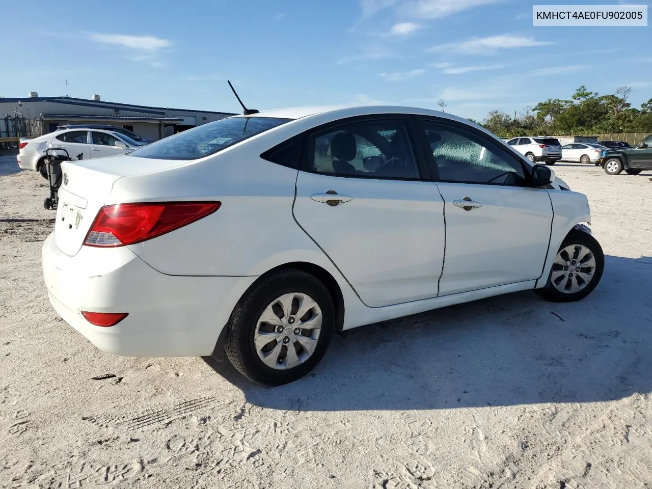 2015 Hyundai Accent Gls VIN: KMHCT4AE0FU902005 Lot: 73736254