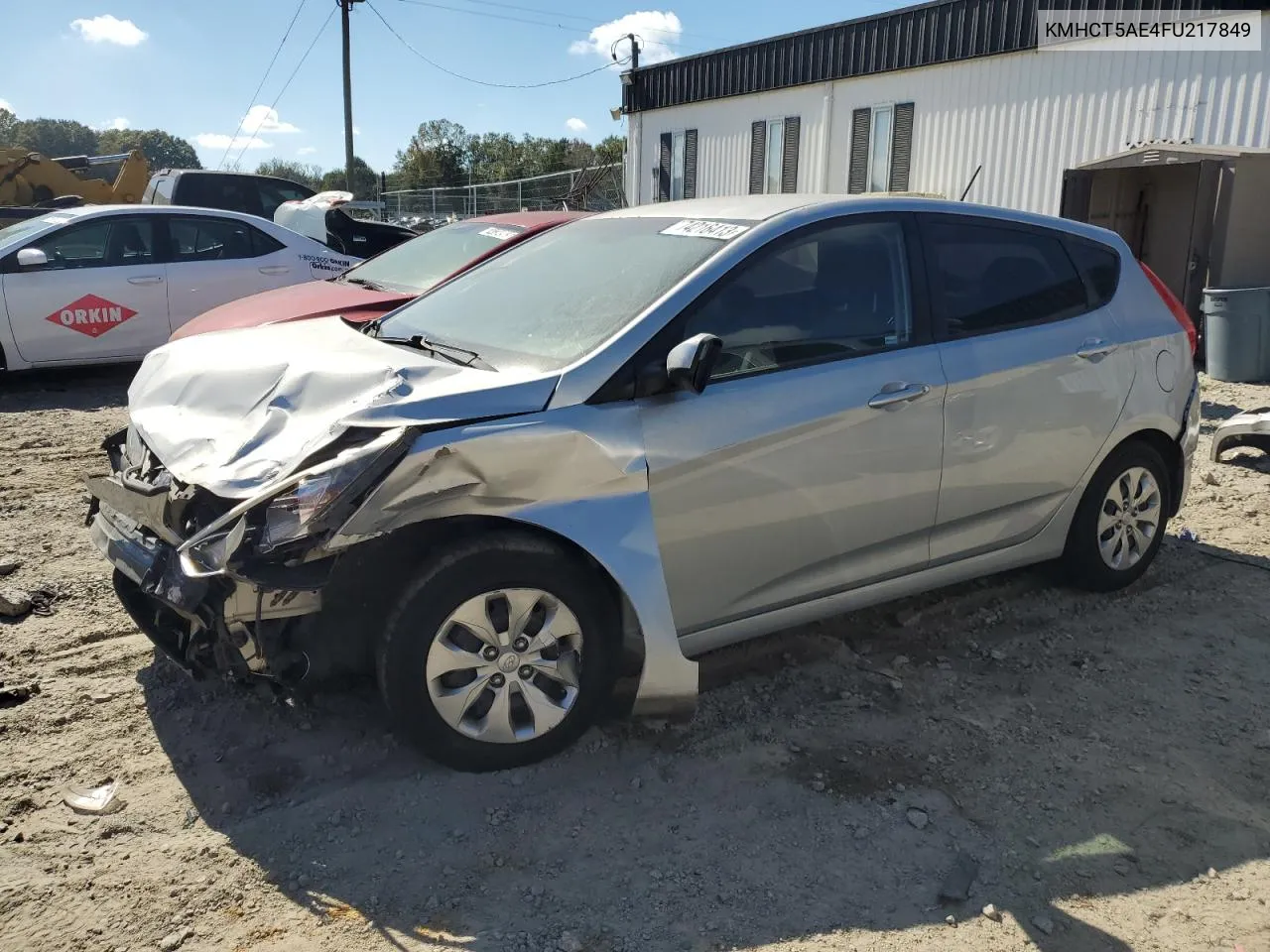 2015 Hyundai Accent Gs VIN: KMHCT5AE4FU217849 Lot: 74216413