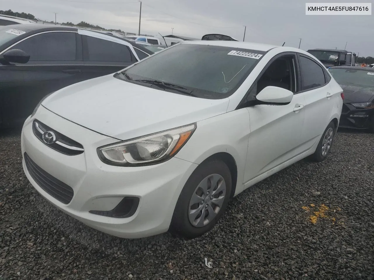 2015 Hyundai Accent Gls VIN: KMHCT4AE5FU847616 Lot: 74222224