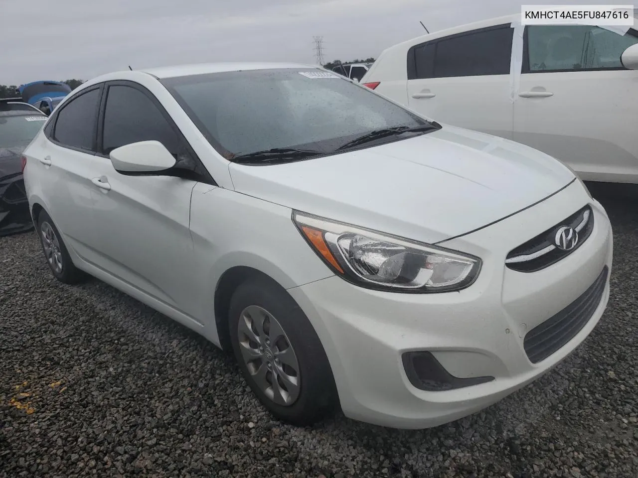 2015 Hyundai Accent Gls VIN: KMHCT4AE5FU847616 Lot: 74222224