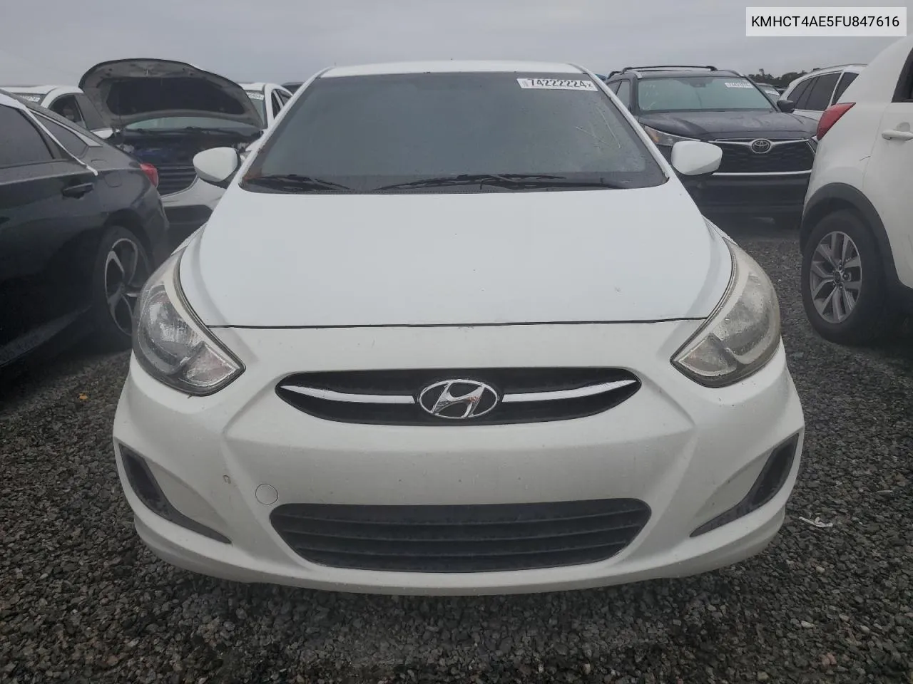 2015 Hyundai Accent Gls VIN: KMHCT4AE5FU847616 Lot: 74222224