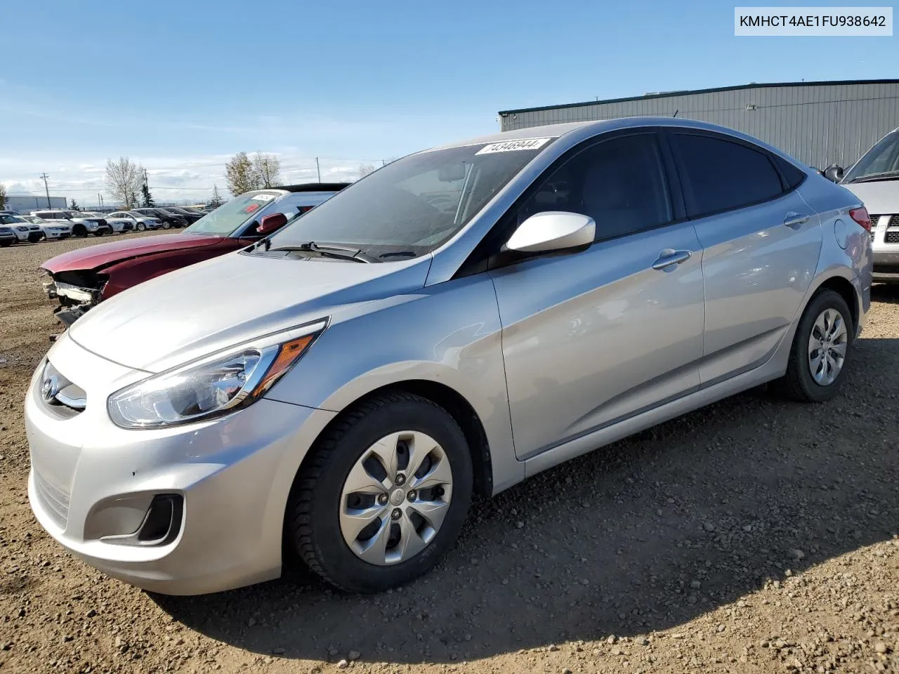 2015 Hyundai Accent Gls VIN: KMHCT4AE1FU938642 Lot: 74346944