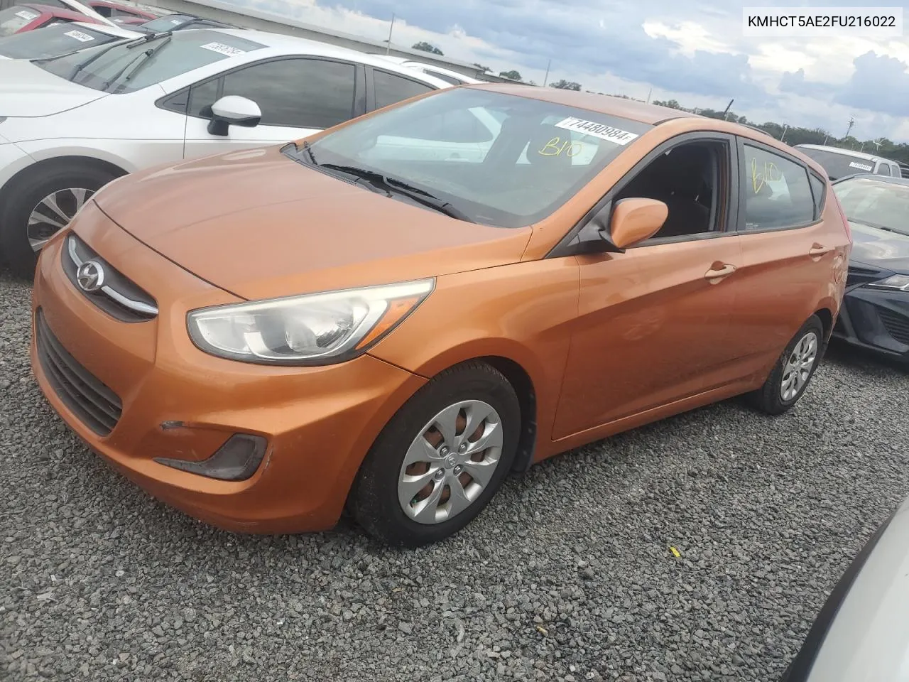 2015 Hyundai Accent Gs VIN: KMHCT5AE2FU216022 Lot: 74480984