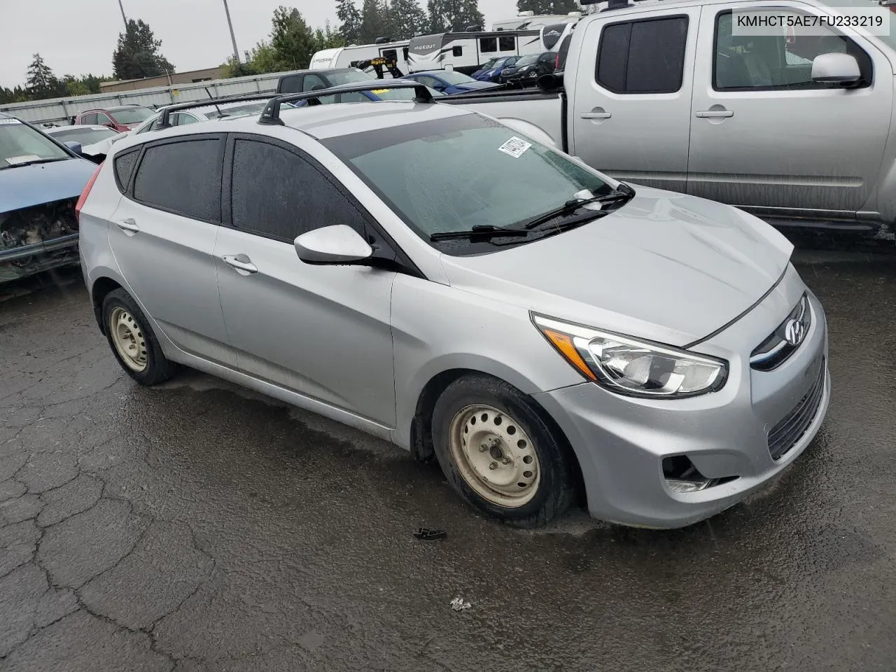 2015 Hyundai Accent Gs VIN: KMHCT5AE7FU233219 Lot: 74487324