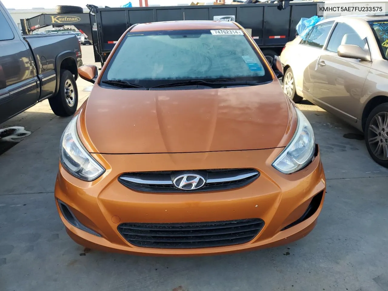 2015 Hyundai Accent Gs VIN: KMHCT5AE7FU233575 Lot: 74762314