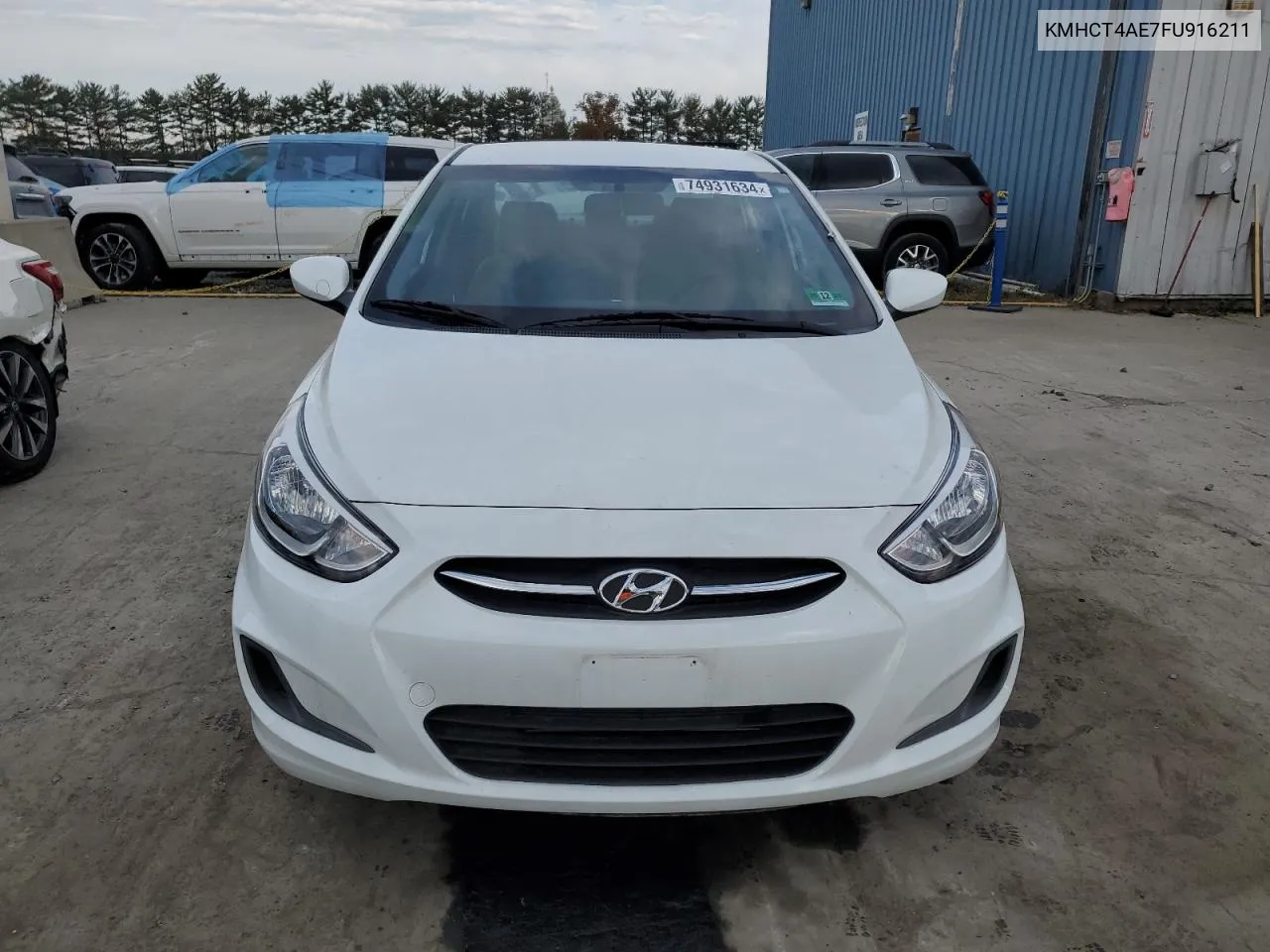 2015 Hyundai Accent Gls VIN: KMHCT4AE7FU916211 Lot: 74931634