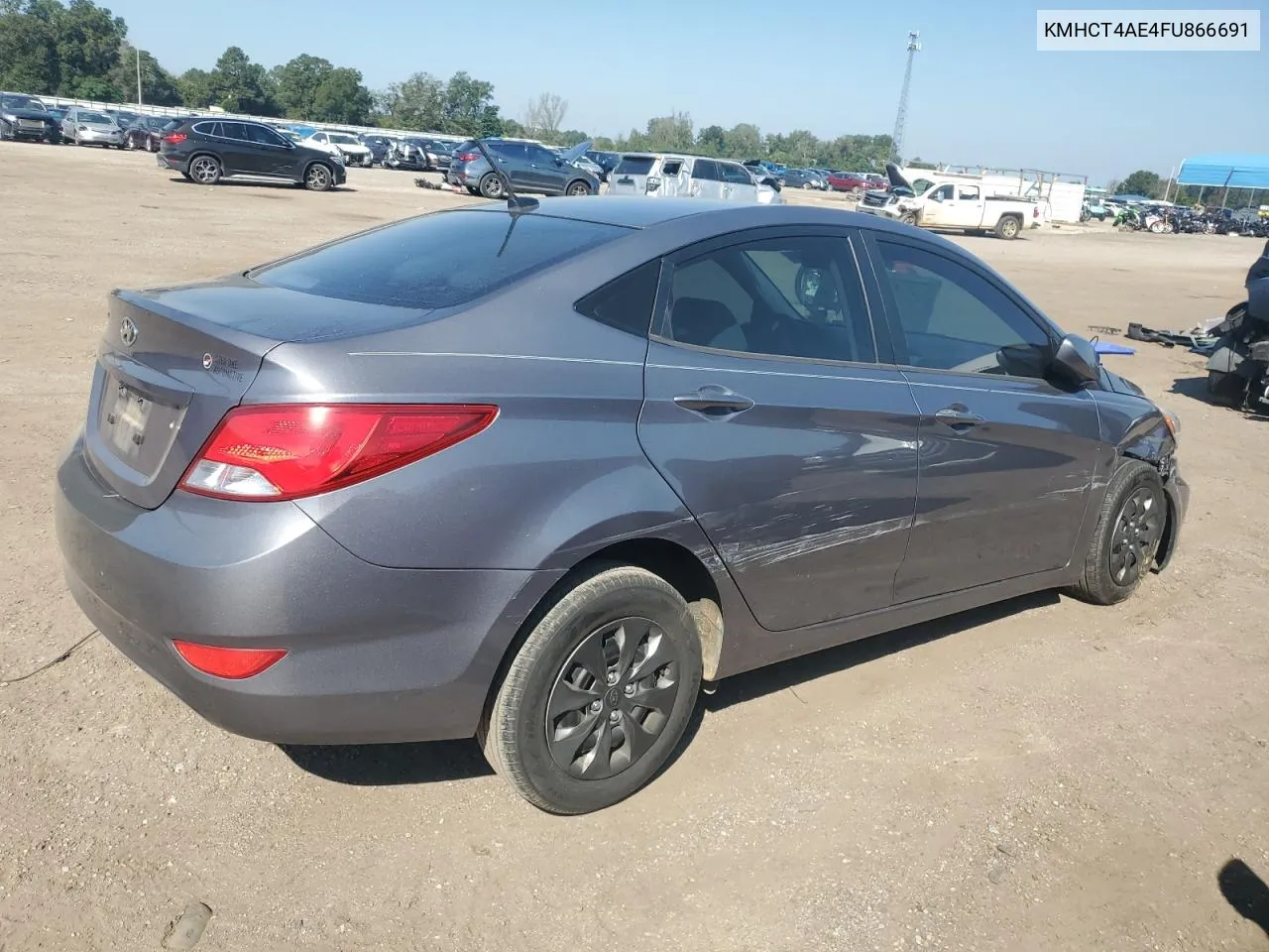 2015 Hyundai Accent Gls VIN: KMHCT4AE4FU866691 Lot: 74981534