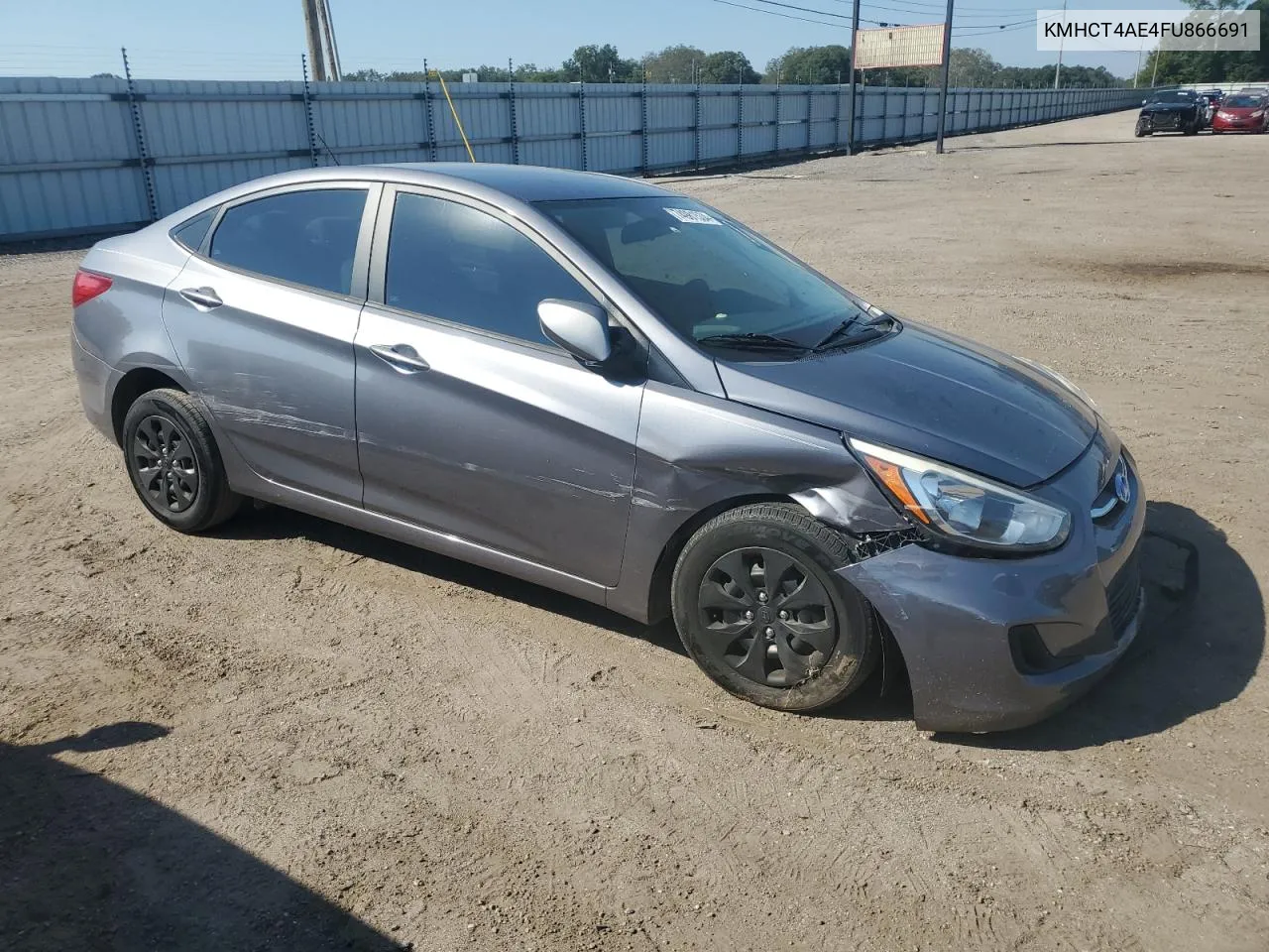 2015 Hyundai Accent Gls VIN: KMHCT4AE4FU866691 Lot: 74981534