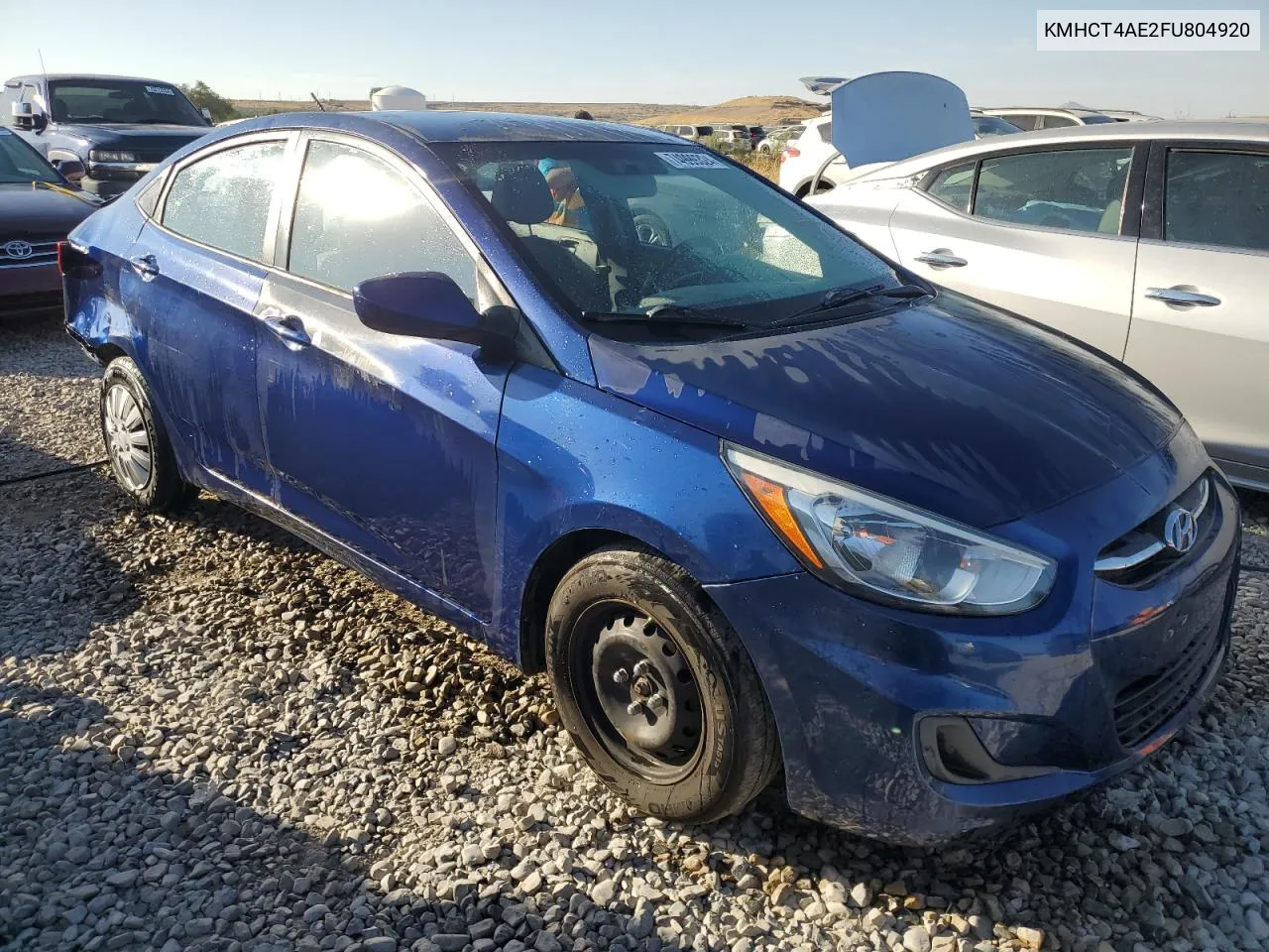 2015 Hyundai Accent Gls VIN: KMHCT4AE2FU804920 Lot: 74999324