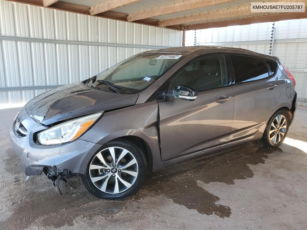 2015 Hyundai Accent Gls VIN: KMHCU5AE7FU205787 Lot: 75482274