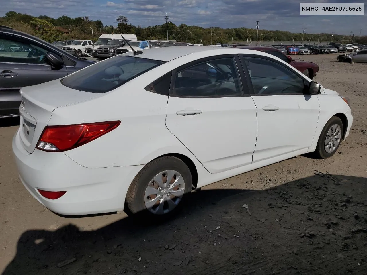 2015 Hyundai Accent Gls VIN: KMHCT4AE2FU796625 Lot: 75652224