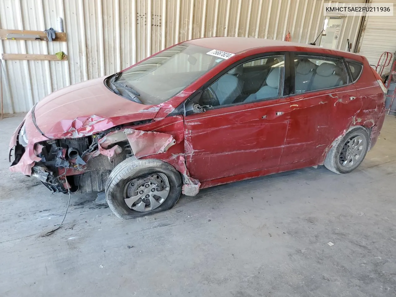 KMHCT5AE2FU211936 2015 Hyundai Accent Gs