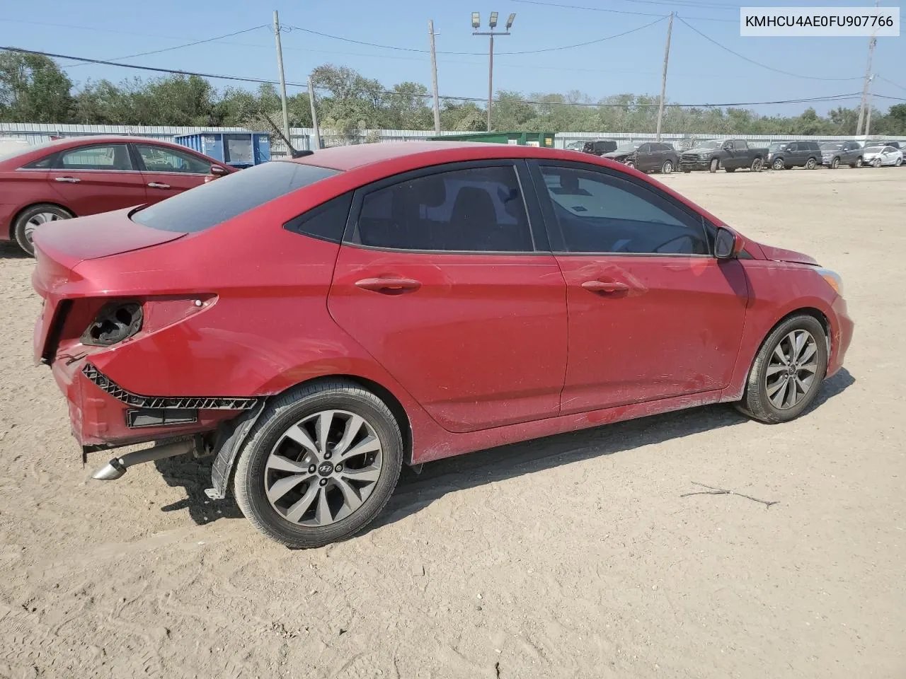 2015 Hyundai Accent Gls VIN: KMHCU4AE0FU907766 Lot: 75824114