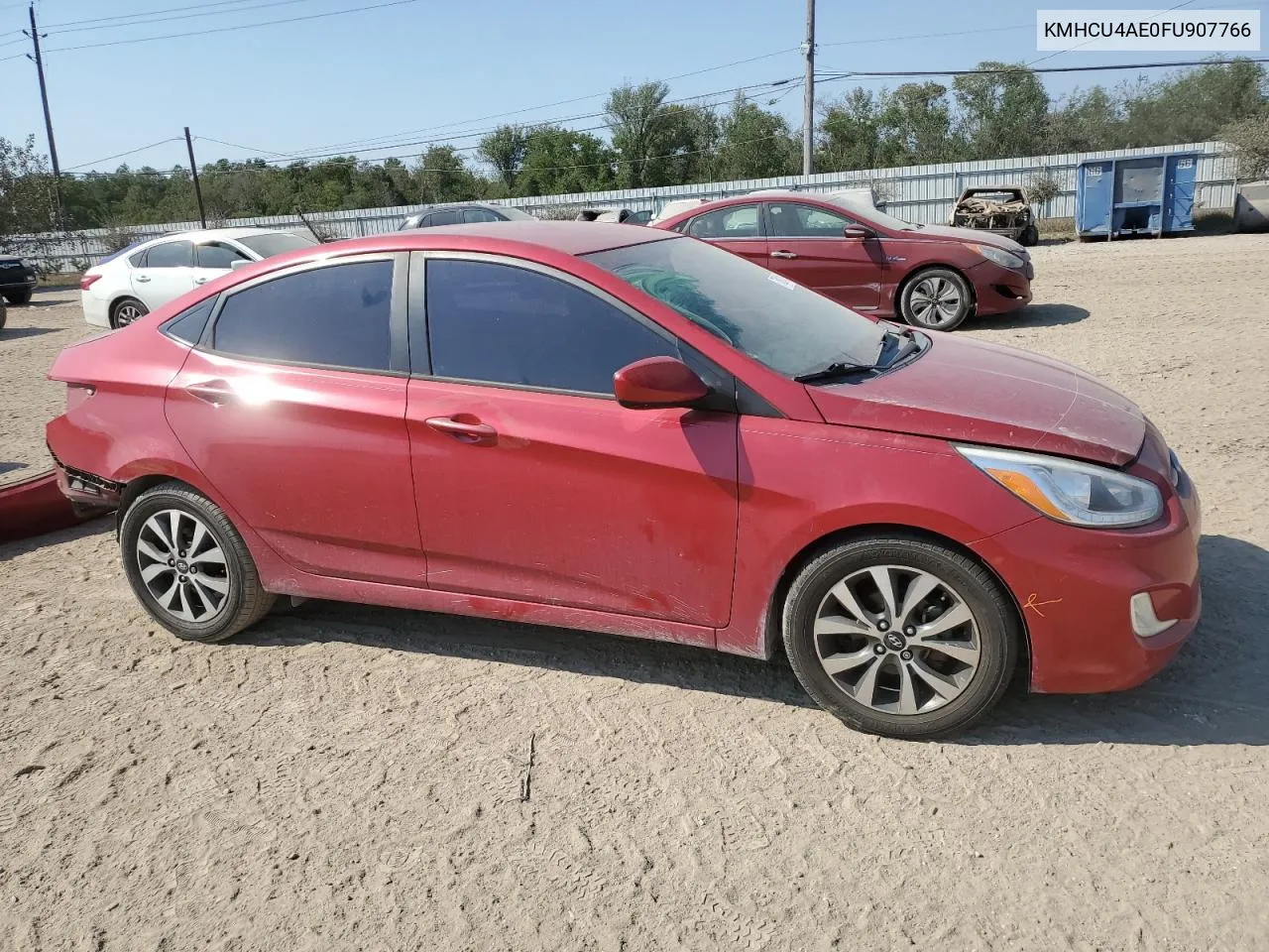 2015 Hyundai Accent Gls VIN: KMHCU4AE0FU907766 Lot: 75824114