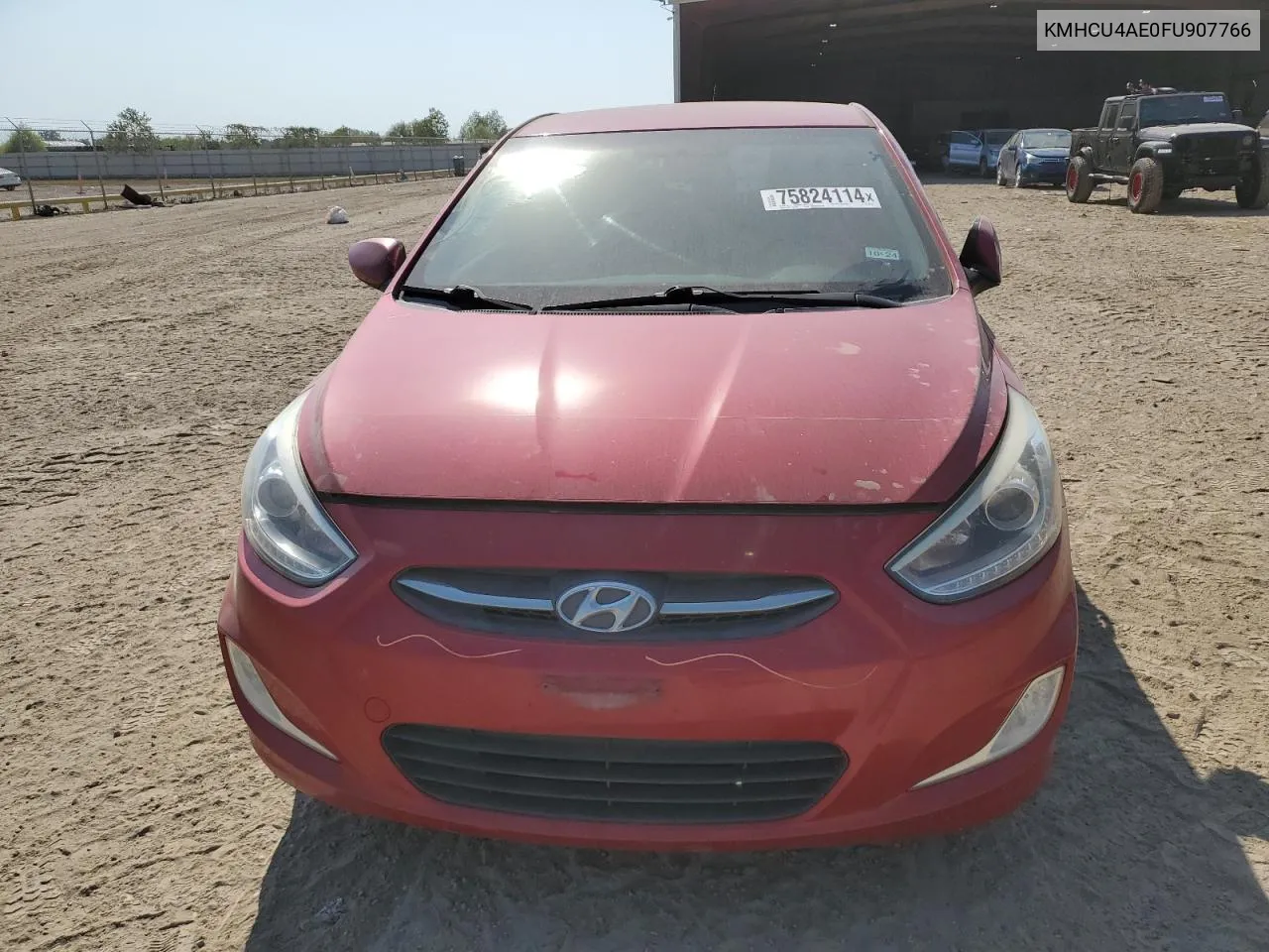 2015 Hyundai Accent Gls VIN: KMHCU4AE0FU907766 Lot: 75824114