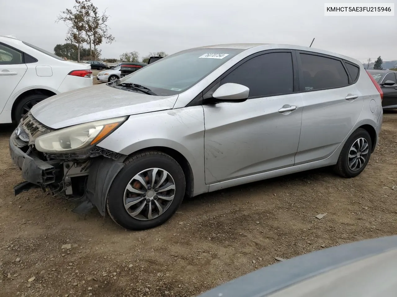 2015 Hyundai Accent Gs VIN: KMHCT5AE3FU215946 Lot: 76070754