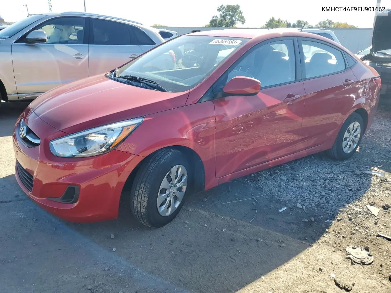 2015 Hyundai Accent Gls VIN: KMHCT4AE9FU901662 Lot: 76359164