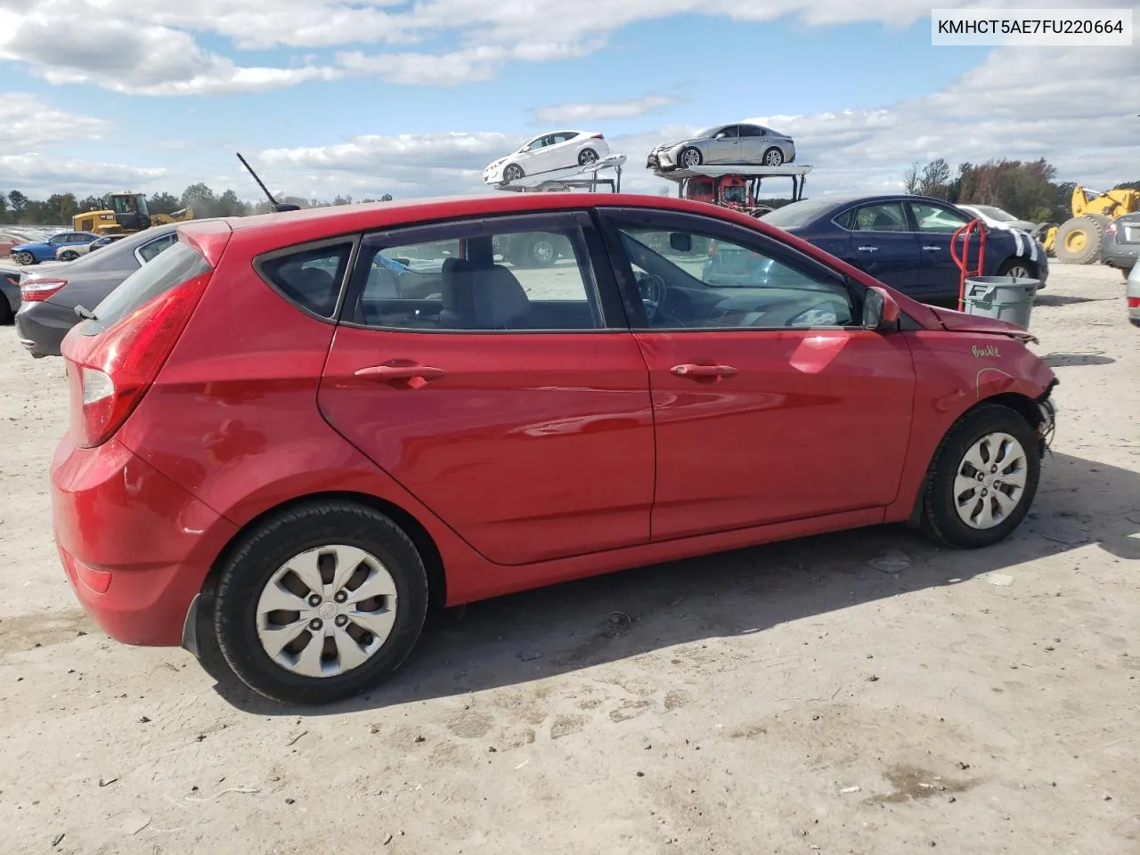 2015 Hyundai Accent Gs VIN: KMHCT5AE7FU220664 Lot: 76364644