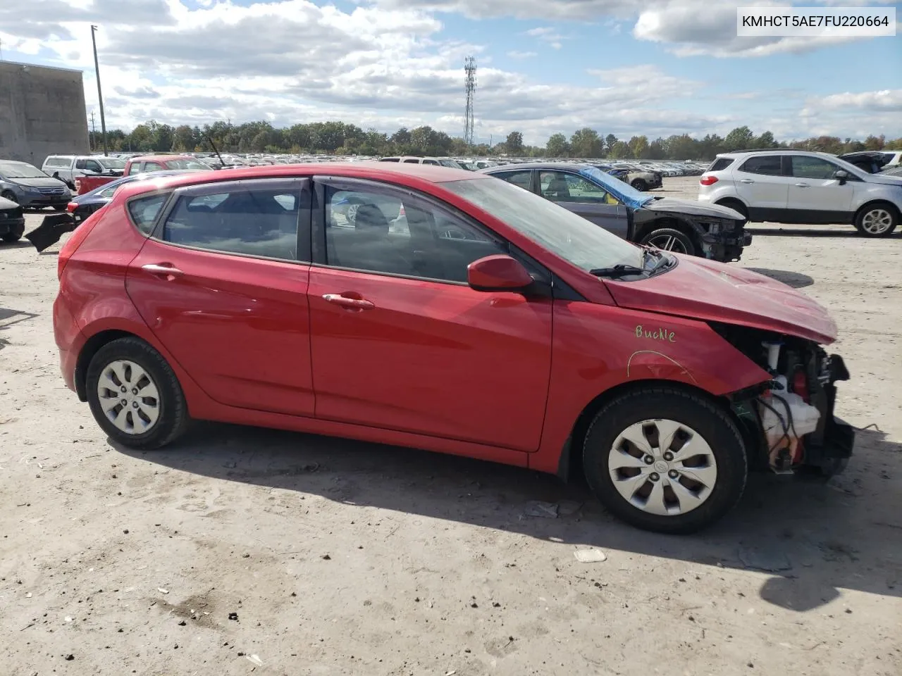 2015 Hyundai Accent Gs VIN: KMHCT5AE7FU220664 Lot: 76364644