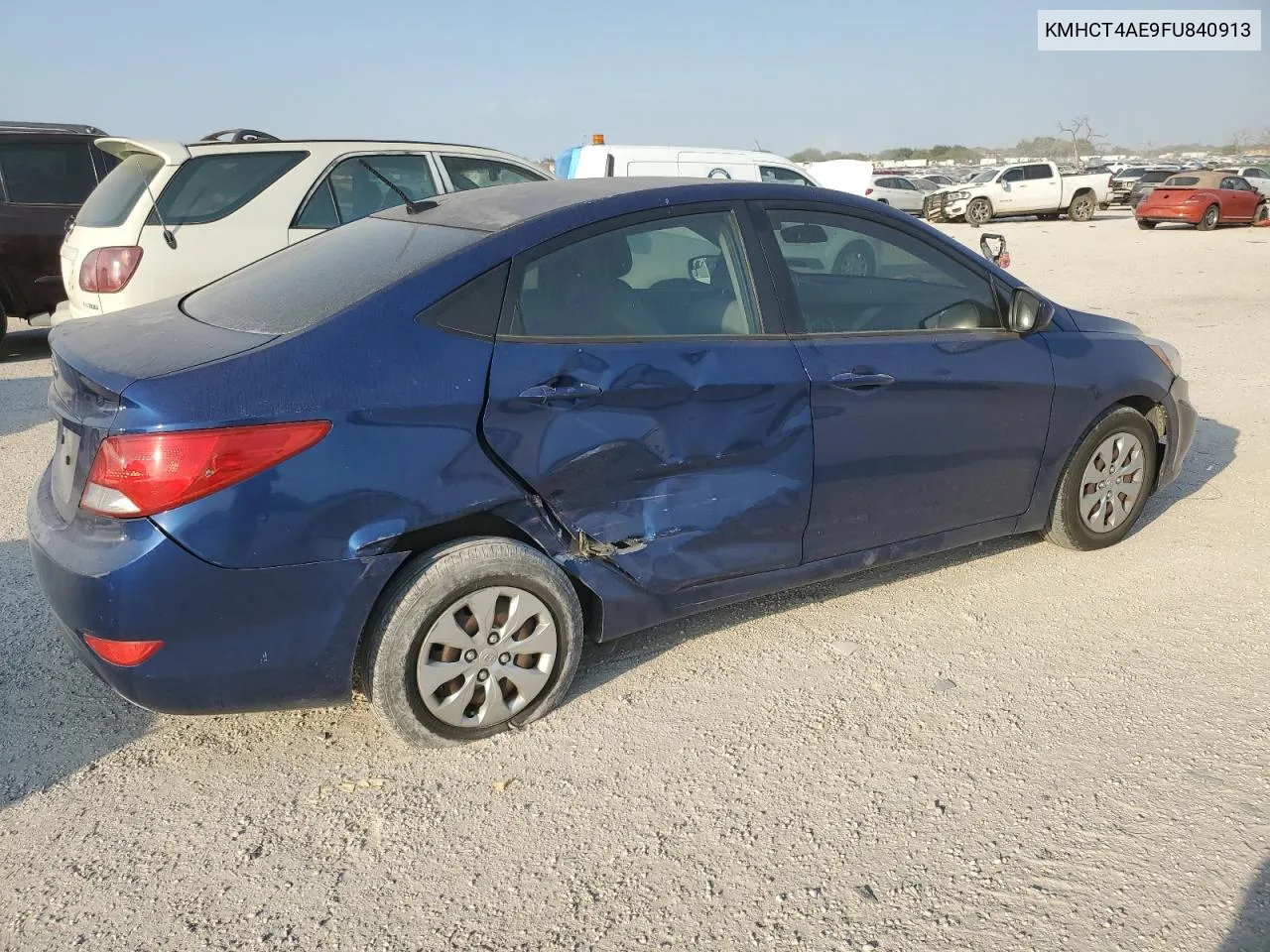 2015 Hyundai Accent Gls VIN: KMHCT4AE9FU840913 Lot: 76574734