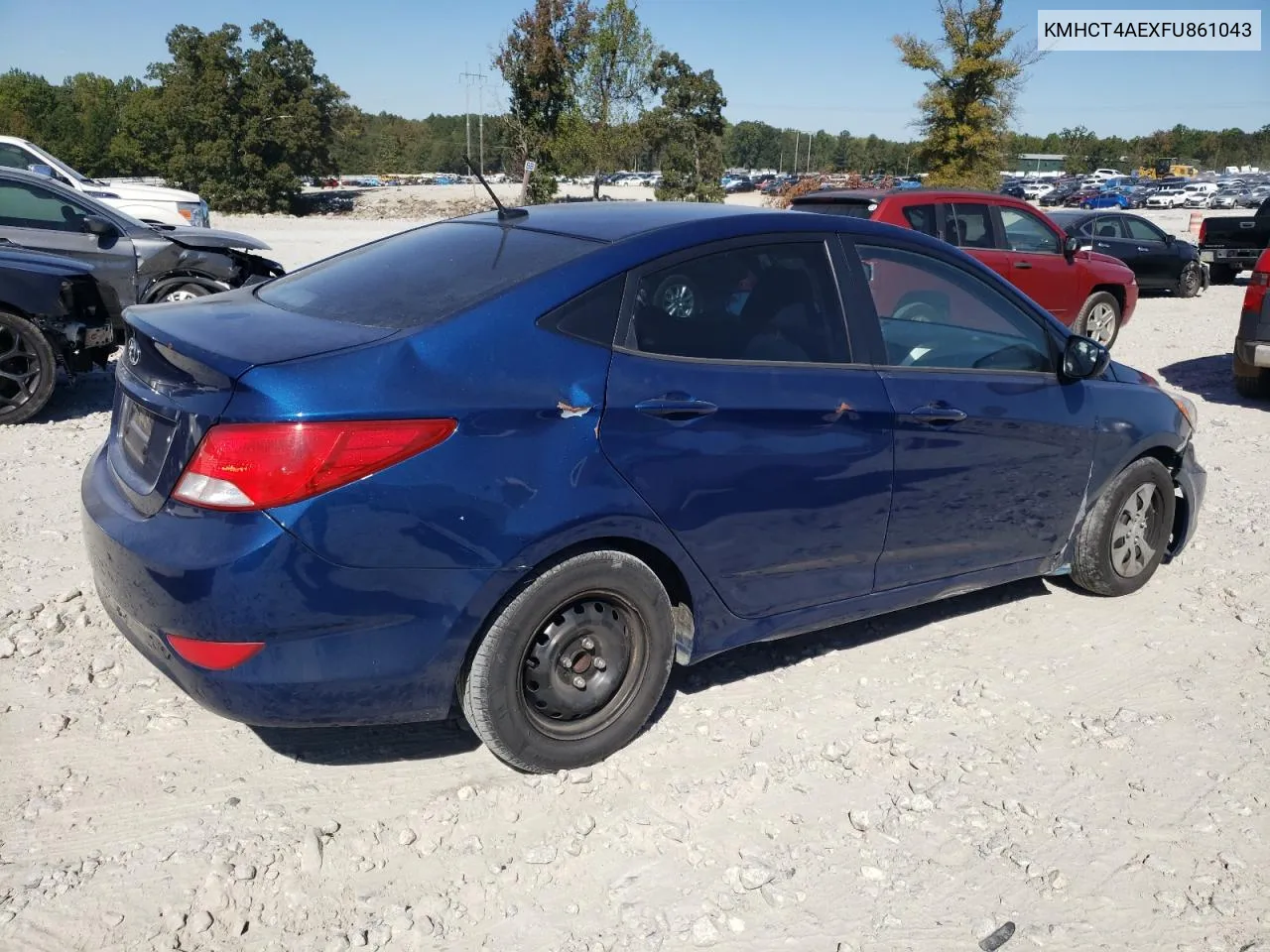 2015 Hyundai Accent Gls VIN: KMHCT4AEXFU861043 Lot: 76633904