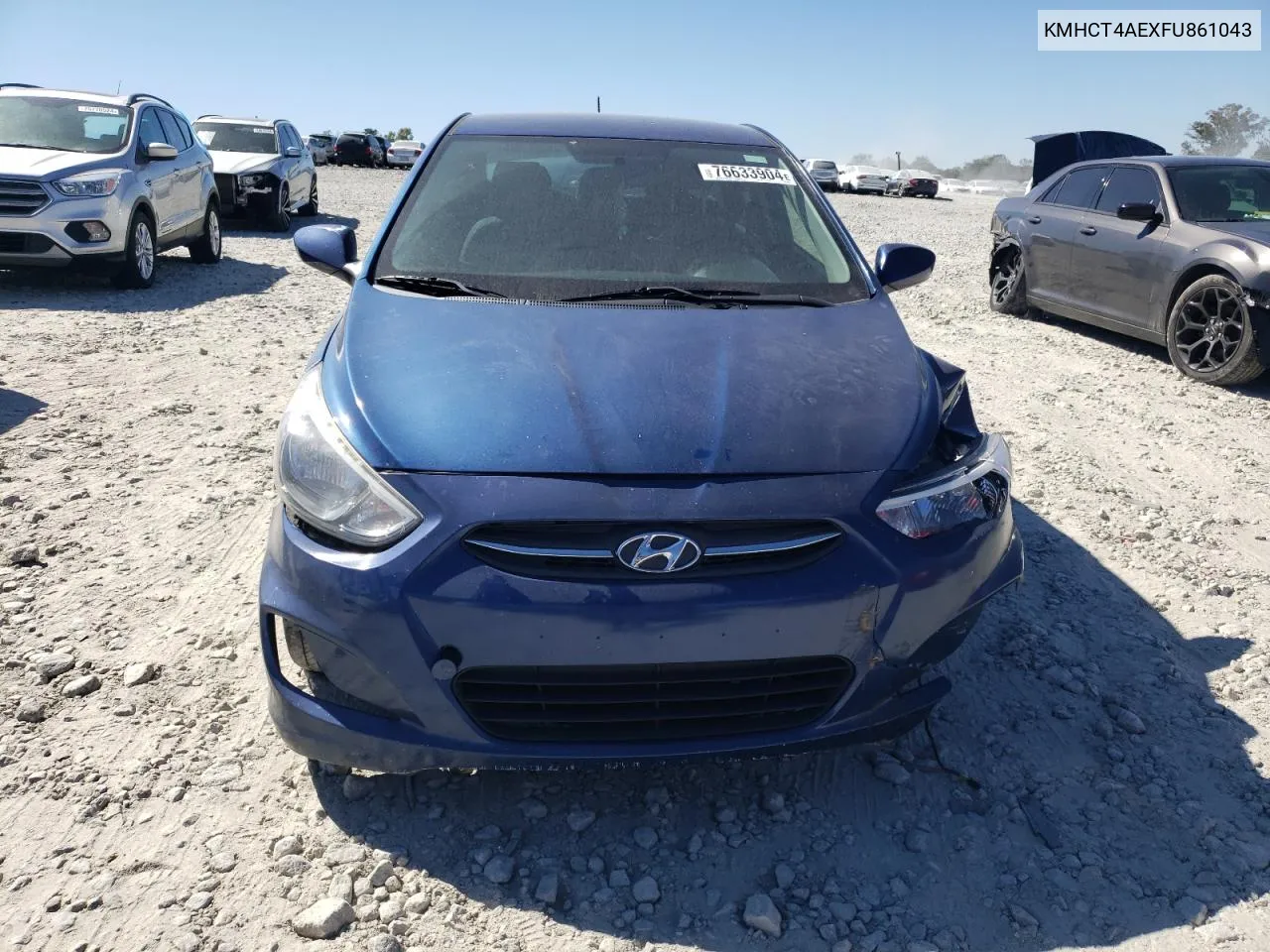 2015 Hyundai Accent Gls VIN: KMHCT4AEXFU861043 Lot: 76633904