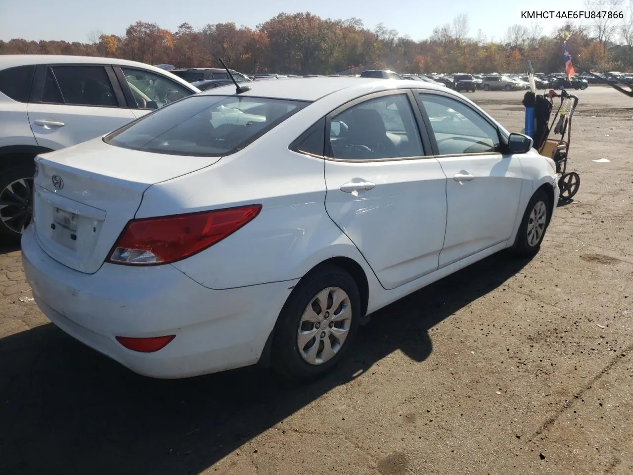 2015 Hyundai Accent Gls VIN: KMHCT4AE6FU847866 Lot: 77028034