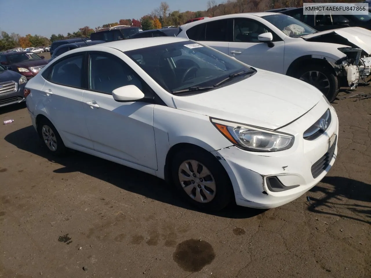 2015 Hyundai Accent Gls VIN: KMHCT4AE6FU847866 Lot: 77028034