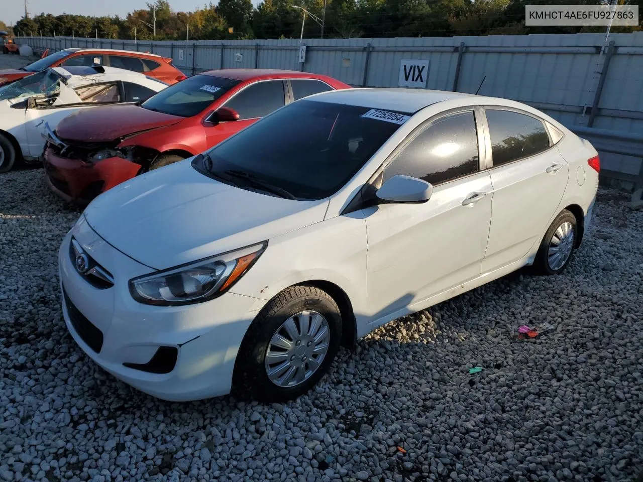 2015 Hyundai Accent Gls VIN: KMHCT4AE6FU927863 Lot: 77252054