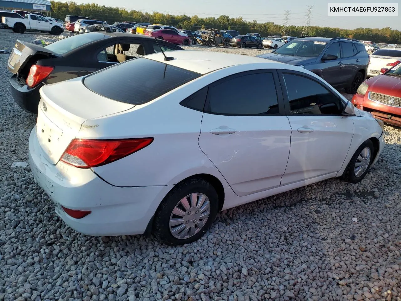 2015 Hyundai Accent Gls VIN: KMHCT4AE6FU927863 Lot: 77252054