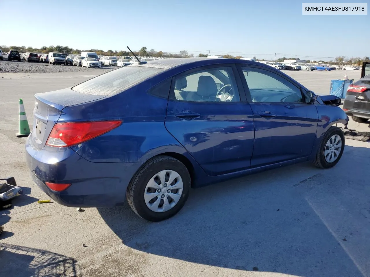 2015 Hyundai Accent Gls VIN: KMHCT4AE3FU817918 Lot: 77371374