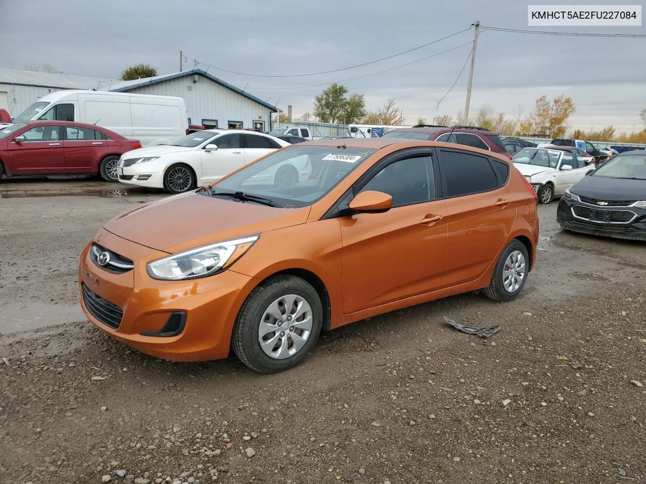 2015 Hyundai Accent Gs VIN: KMHCT5AE2FU227084 Lot: 77586304