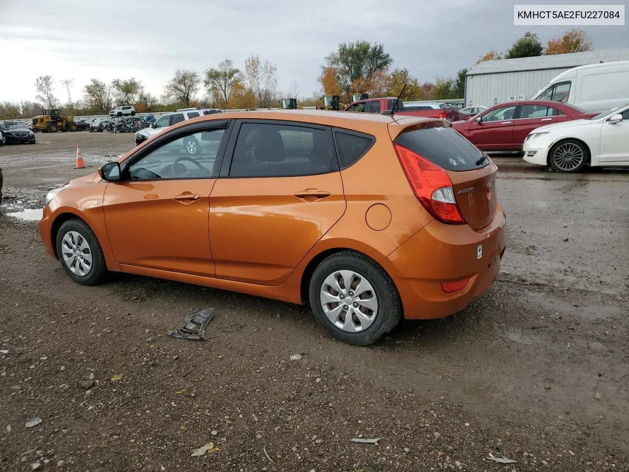 2015 Hyundai Accent Gs VIN: KMHCT5AE2FU227084 Lot: 77586304