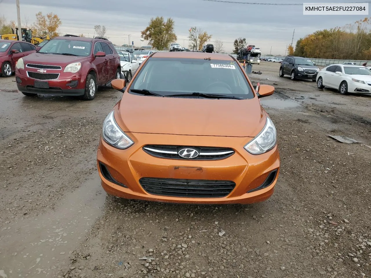 2015 Hyundai Accent Gs VIN: KMHCT5AE2FU227084 Lot: 77586304