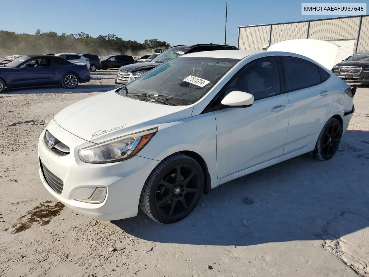 2015 Hyundai Accent Gls VIN: KMHCT4AE4FU937646 Lot: 77811314