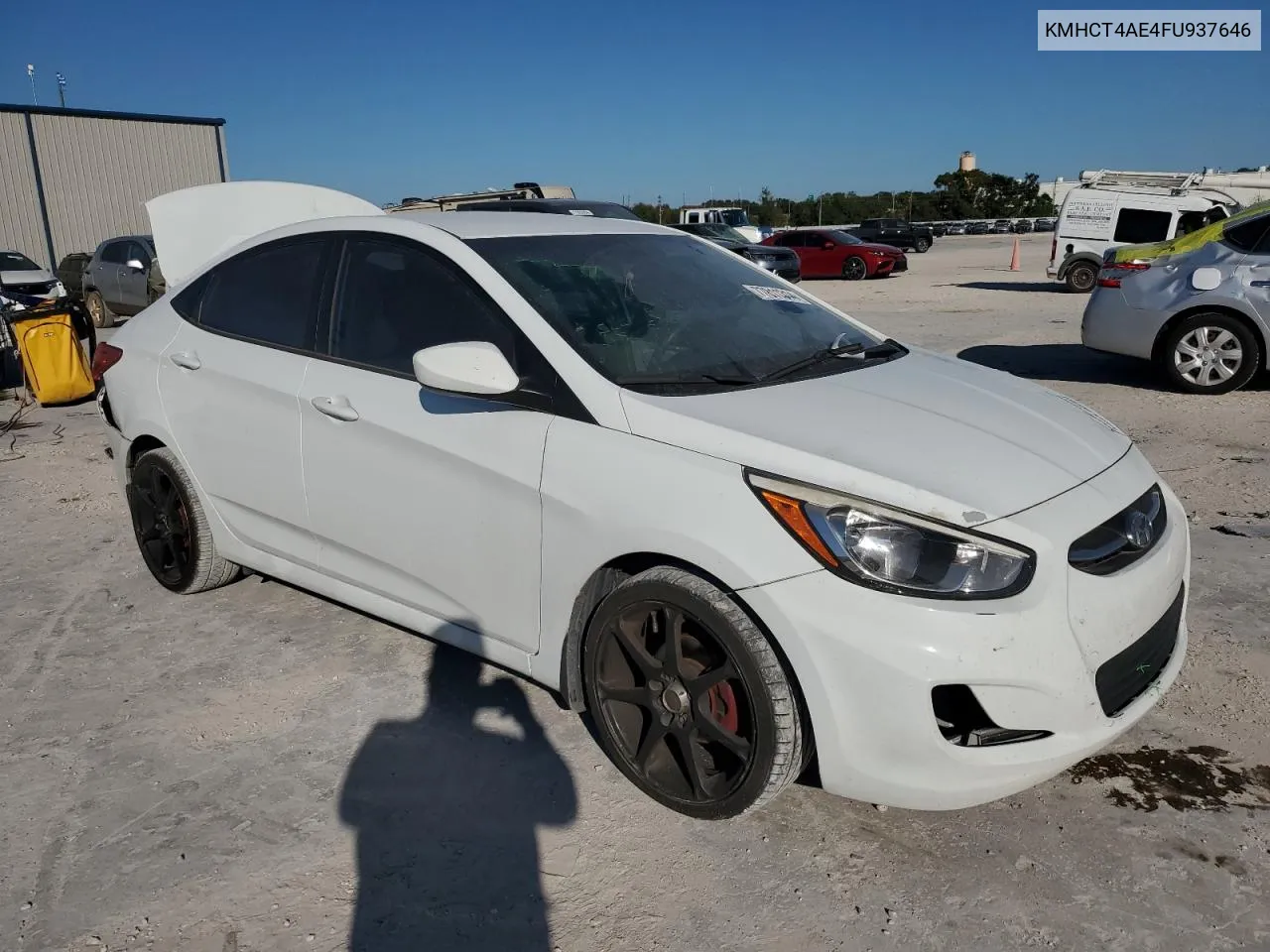 2015 Hyundai Accent Gls VIN: KMHCT4AE4FU937646 Lot: 77811314